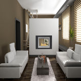 Eco-Feu Montreal 42-Inch 2-Sided Free Standing/Built-in Ethanol Fireplace