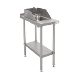 John Boos EFT8-3024SSK-S Filler Table with Drop-In Sink - JBEFT83024SSKS