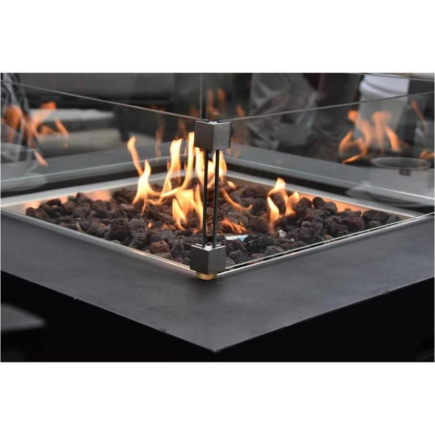 Elementi - Wind Screen Accessory for Manhattan, Birmingham, and Naples Fire Table OFG103-WS