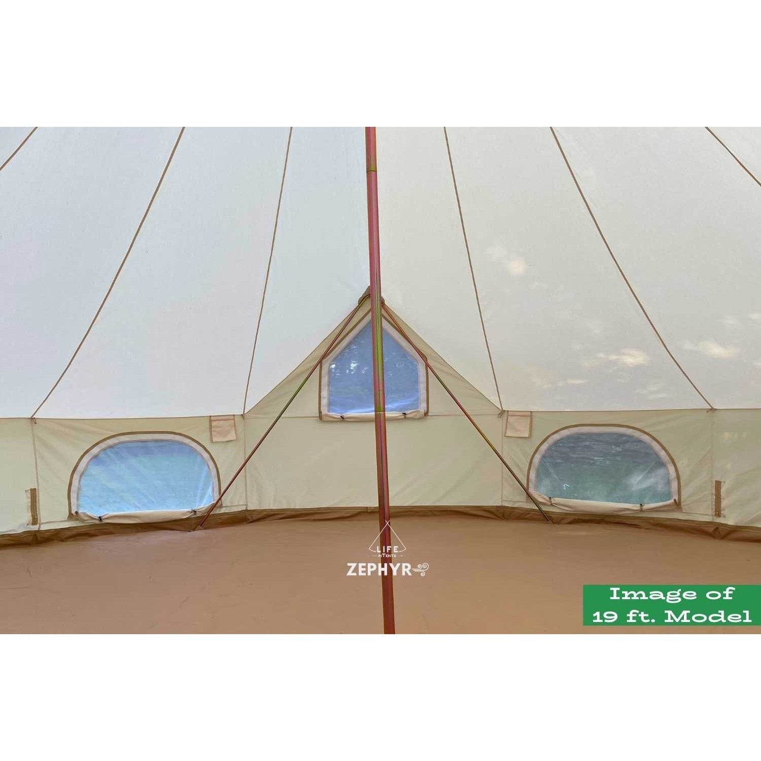 16' (5M) Zephyr™ Tent Cabin | Canvas Bell Tent - Backyard Provider