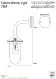 Davey Lighting Exterior Right Angle Bracket Light (No Reflector)