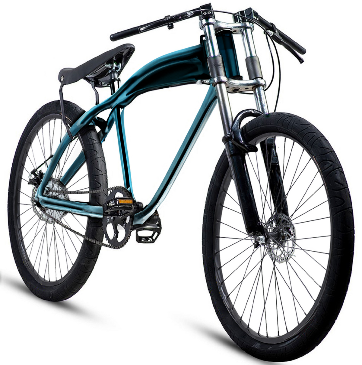 BBR Tuning F-ZERO Motor-Ready Motorized Bicycle - Midnight Blue - BBR-RRCOMPBIKE-MDBLUE