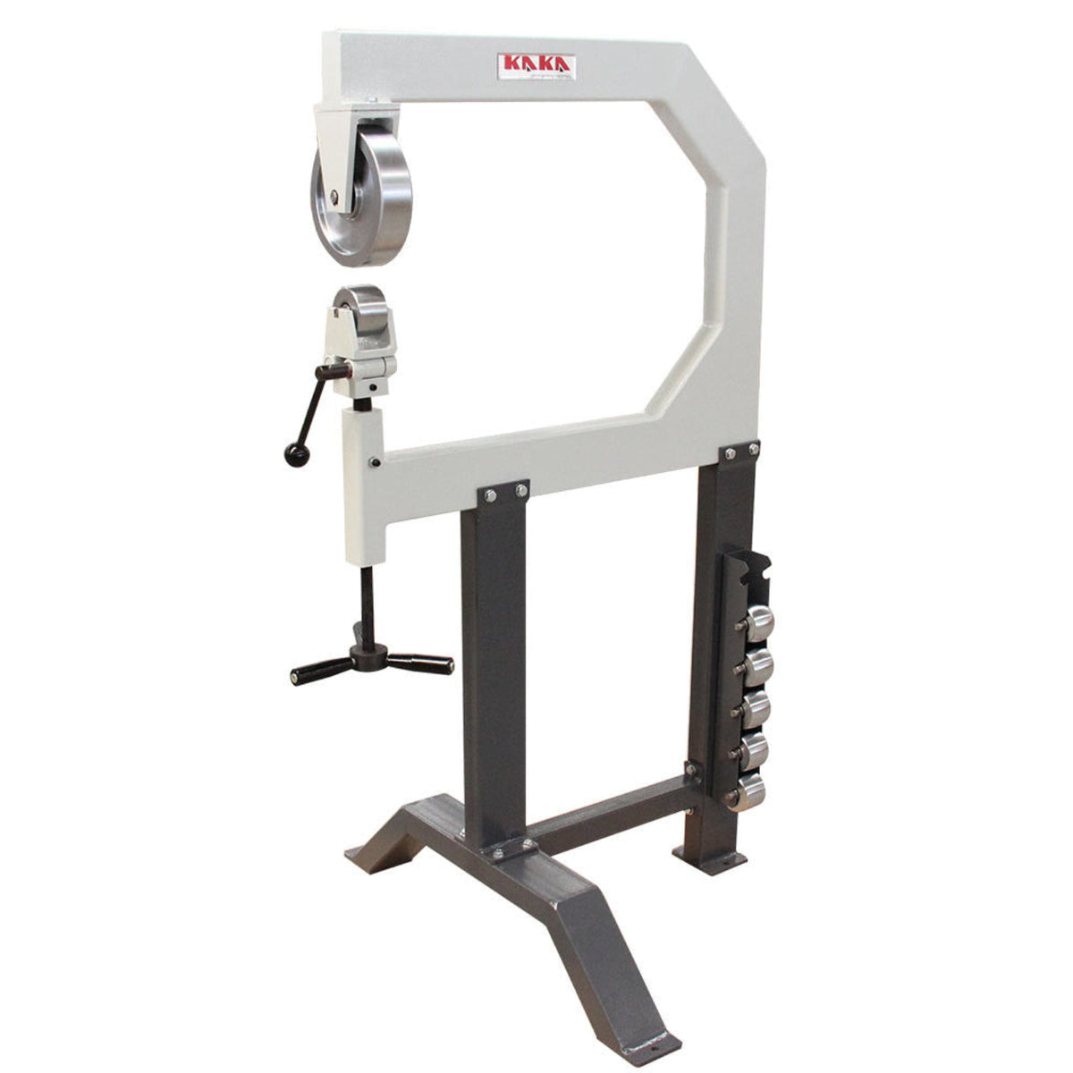 KAKA Industrial F1.2x710 28-Inch Throat English Wheel, Easy Operation Sheet Metal Forming with 6 Pieces Forming Wheels - 173221