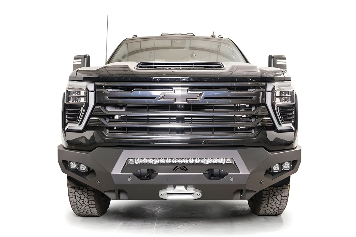 Fab Fours Chevy Silverado 2500HD/3500HD 2024-2025 Matrix Front Bumper Winch Ready No Guard - CH24-X6151-