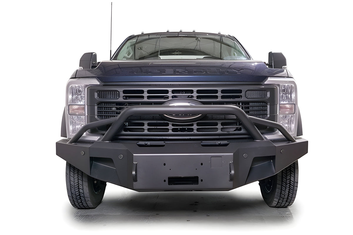 Fab Fours FS23-A5962-1 Ford F450/F550 Superduty 2023-2024 New Premium Front Bumper Winch Ready Pre-Runner Guard - FS23-A5962-1