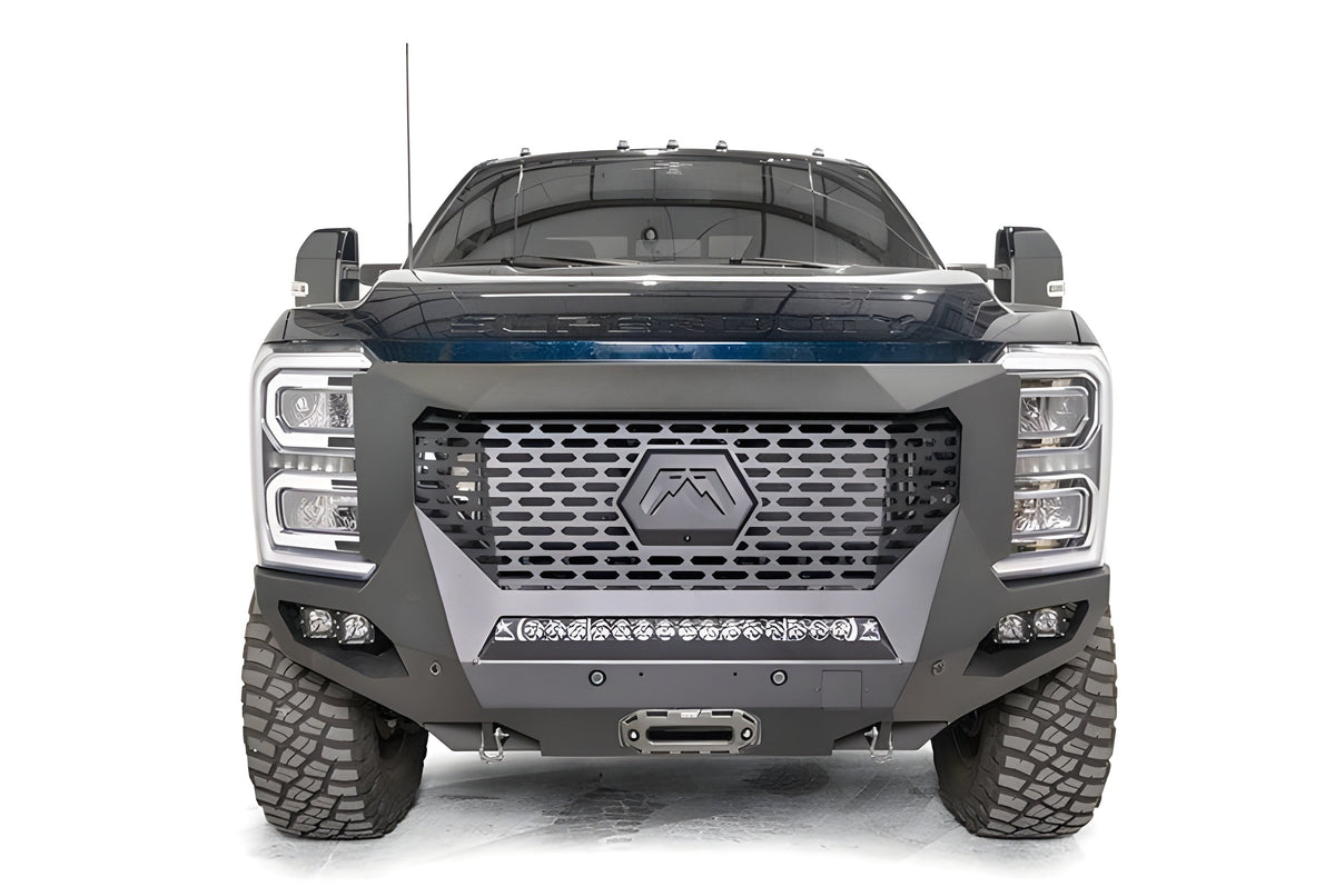 Fab Fours Ford F250/F350 Superduty 2023-2024 Grumper 2.0 Front Bumper Winch Ready -  GR5900-1