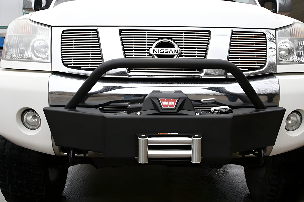 Fab Fours Nissan Titan 2004-2015 Winch Mount Front Bumper - NT04-N1750-1