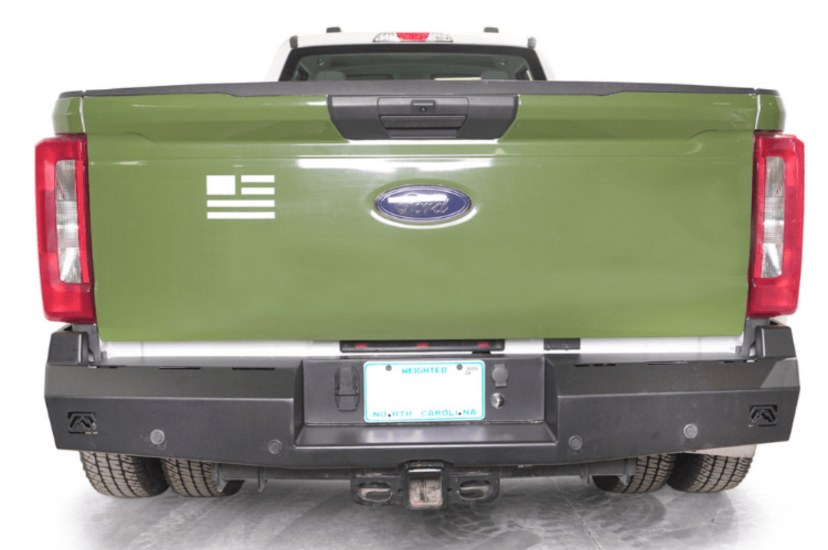 Fab Fours Red Steel Ford F250/F350 Superduty 2023-2024 Rear Bumper - FS23-RT5950