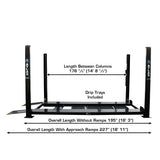 Atlas Garage PRO8000EXT-L 8,000 lb Extra Tall/Extra Long 4-Post Lift - ATEXH-PRO8000EXT-L-FPD