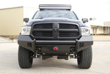 Fab Fours Black Steel No Guard Front Bumper 2009-2012 Dodge 1500 DR09-K2461-1