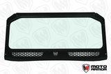 Moto Armor Polaris General Vented Full Glass Windshield (2016+) - MA-GEN-WS-GLS-BLK-C-N