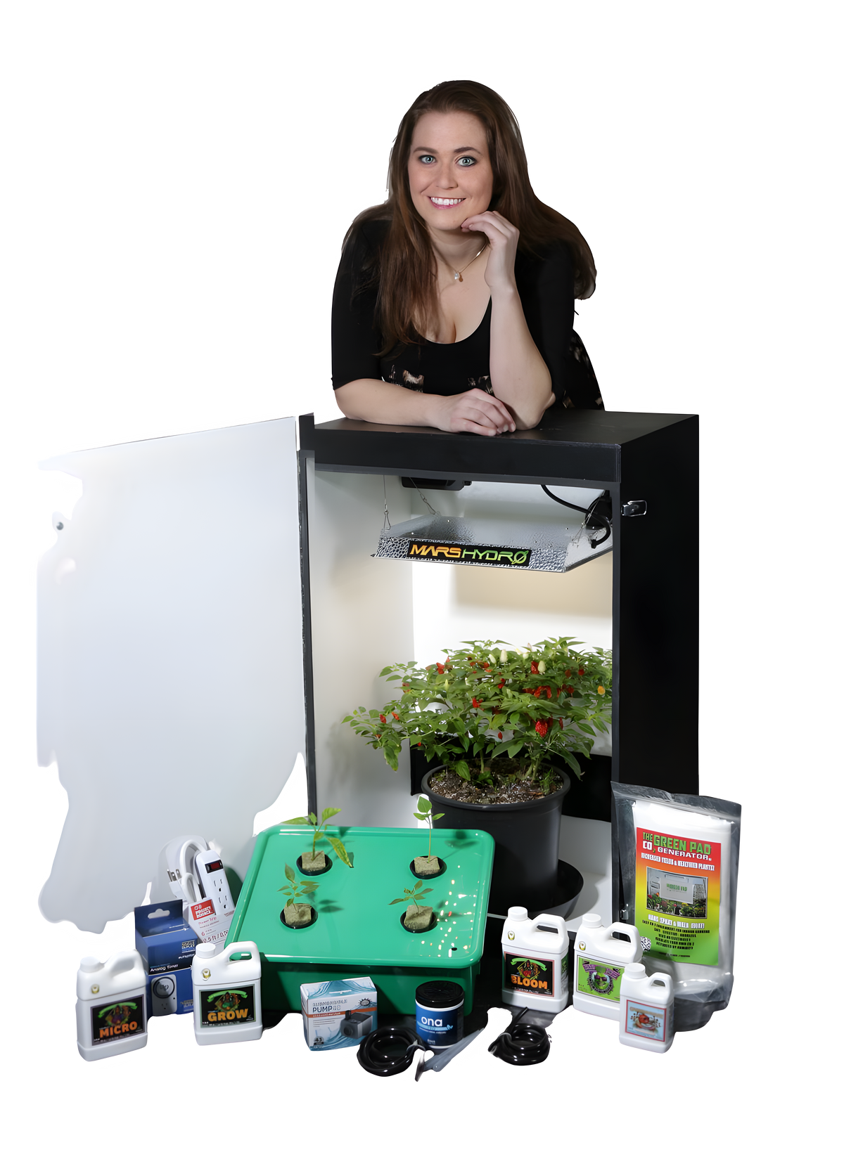 Dealzer Grandma's Secret Garden 6.0 4 Plant LED Grow Box New - GSG6