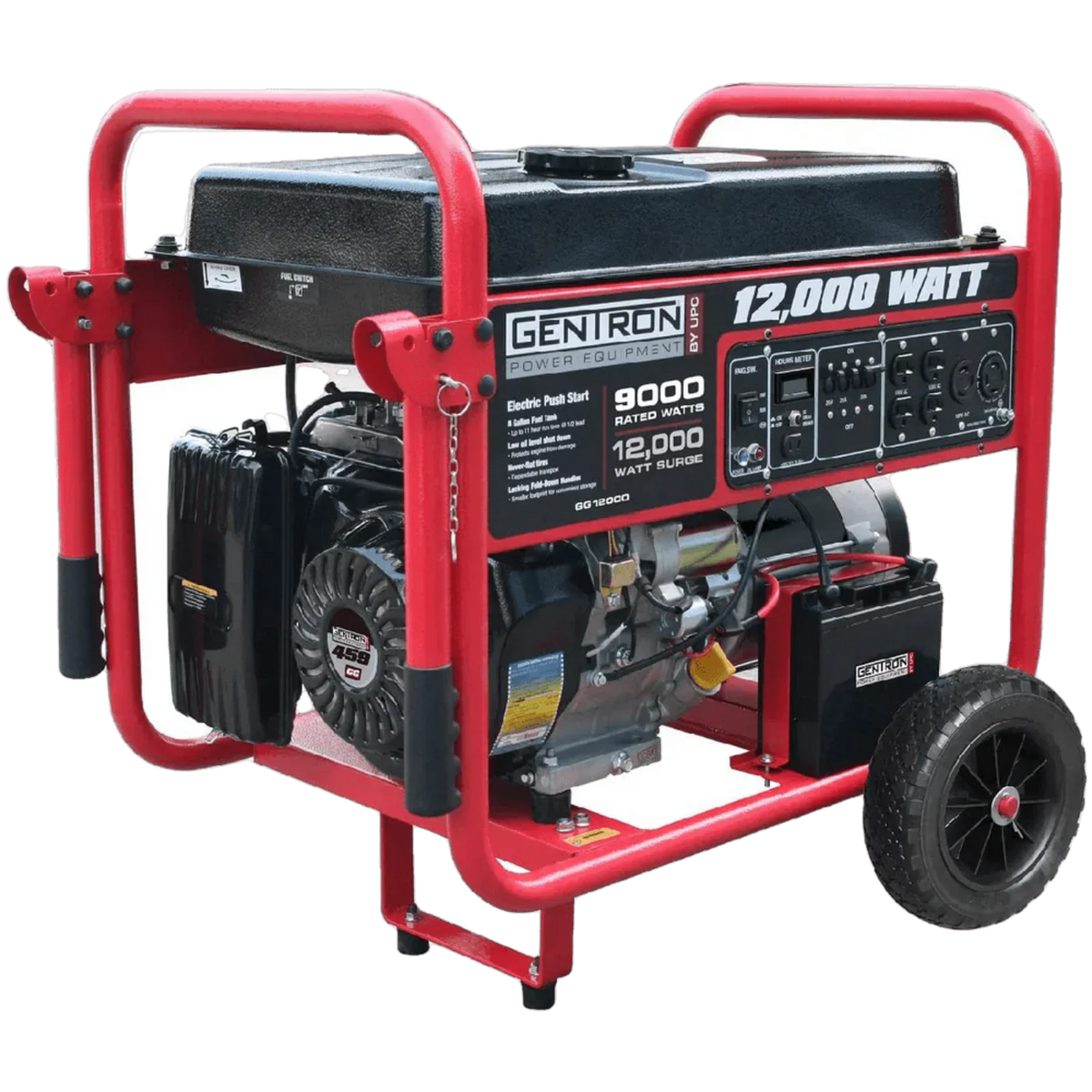 Gentron GG12000 9000W/12000W Electric Start Portable Gas Generator New - GG12000