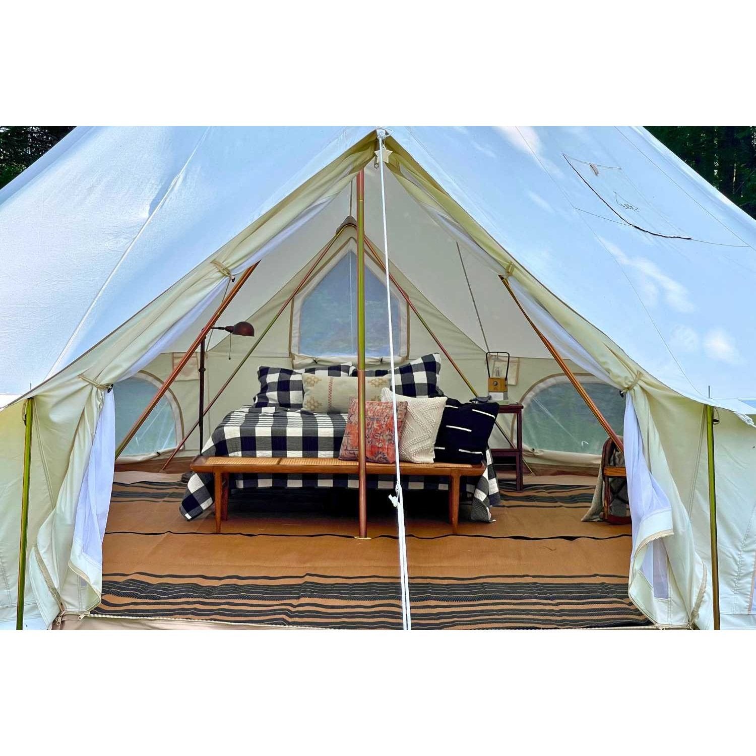 19' (6M) Zephyr™ Tent Cabin | Canvas Bell Tent - Backyard Provider