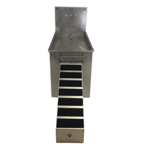 Groomer's Best Stainless Steel In-Line Dog Grooming Bath Tub ADA Compliant - GB-GB48INTADA
