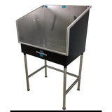 Groomer's Best Stainless Steel Elite Mini Dog Grooming Bath Tub - GB-GBMINI-L-B