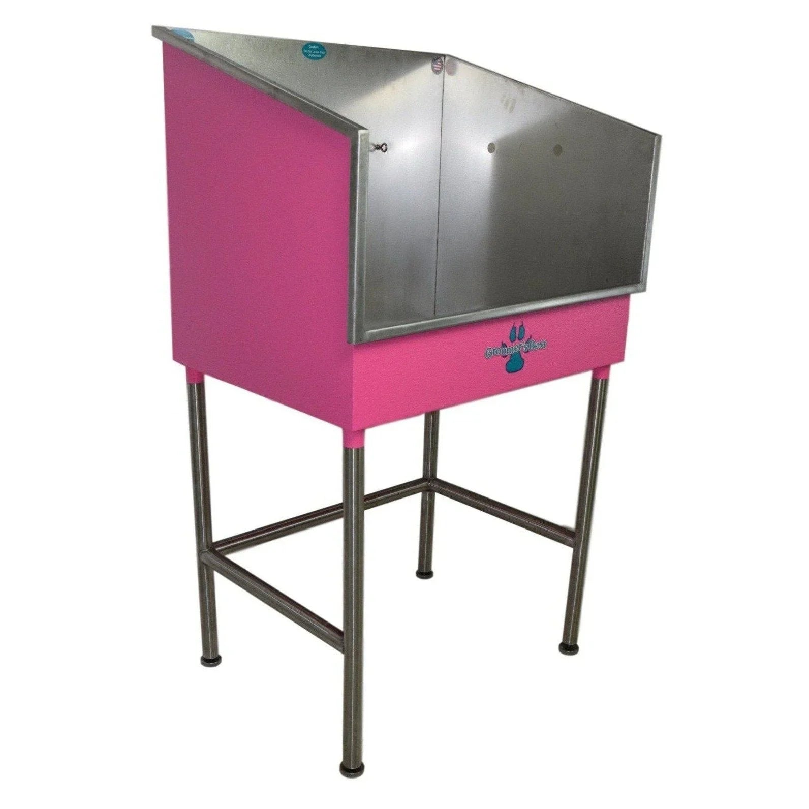 Groomer's Best Stainless Steel Elite Mini Dog Grooming Bath Tub - GB-GBMINI-L-B