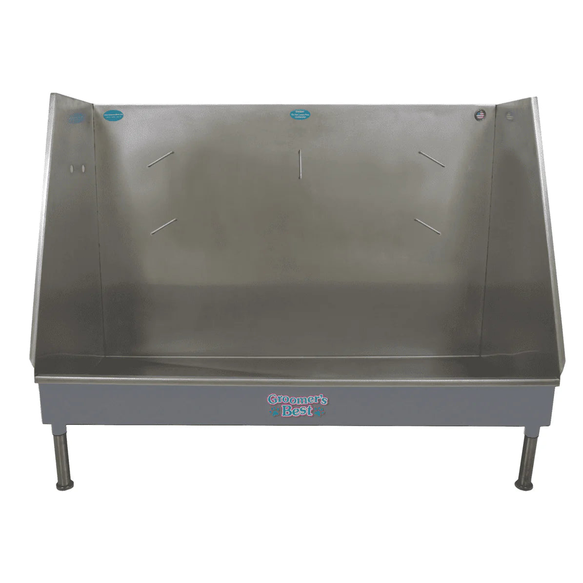 Groomer's Best Stainless Steel Elite Walk-In Dog Grooming Bath Tub - GB-GB48WI-B-L