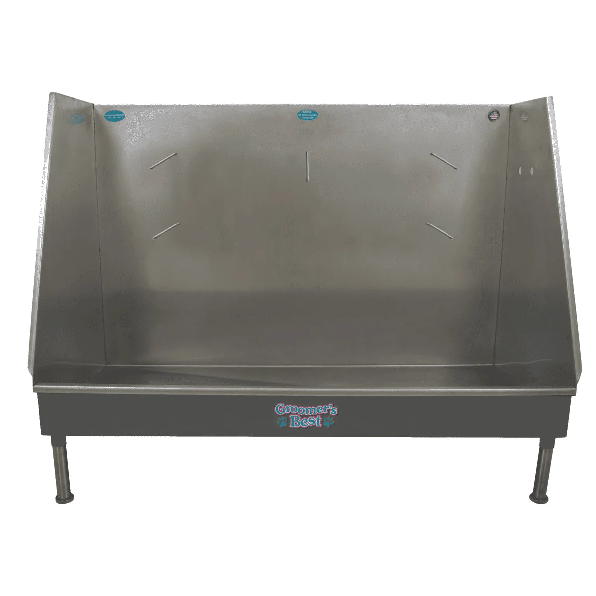 Groomer's Best Stainless Steel Elite Walk-In Dog Grooming Bath Tub - GB-GB48WI-B-L