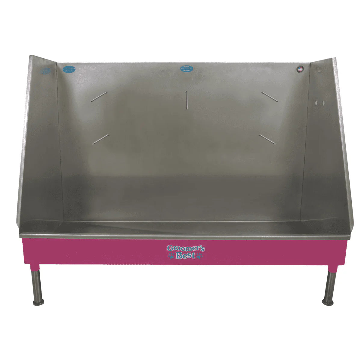Groomer's Best Stainless Steel Elite Walk-In Dog Grooming Bath Tub - GB-GB48WI-B-L