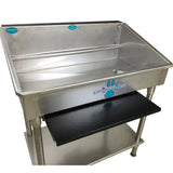 Groomer's Best Stainless Steel Shallow Utility Sink for Grooming and Veterinary Professionals - GB-GBUS-36-L