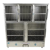 Groomer's Best Stainless Steel Multiple Unit Cage Bank - 5 Units - GB-GB5UNIT