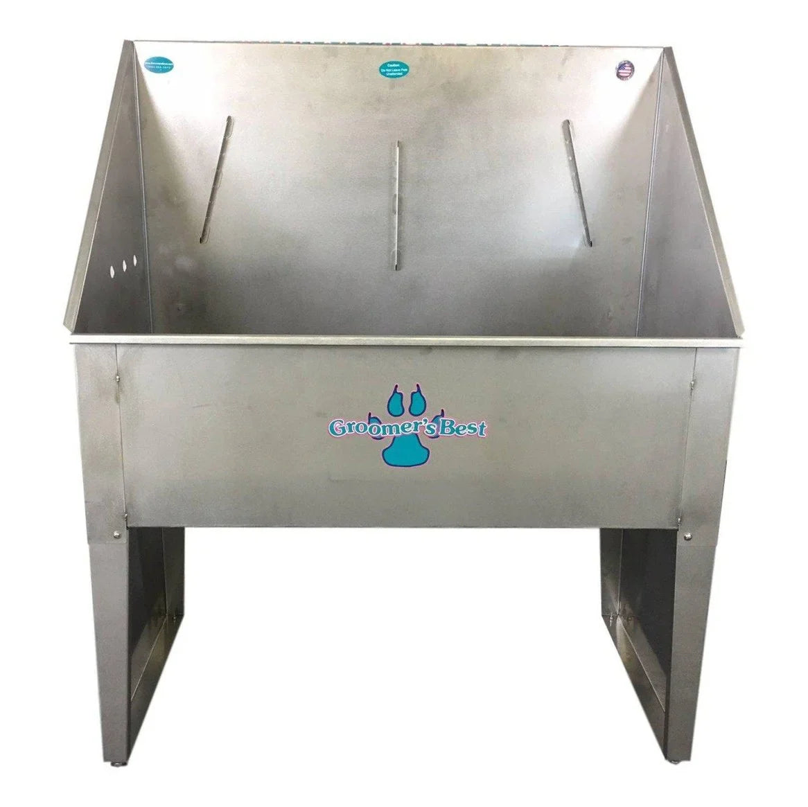 Groomer's Best Stainless Steel Dog Grooming Bath Tub - GB-GB36ST-L