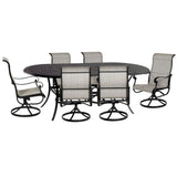 Hanamint Classic 42" X 84" Oval Sling Dining Set 7 Piece Set - 35222