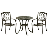 Hanamint Mayfair 30" Round Dining Set 3 Piece Set - 208530-06