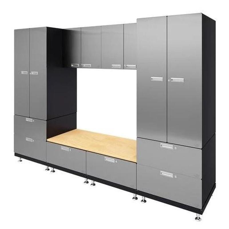 Hercke Kit 9 – Storage Bench Garage Cabinet System