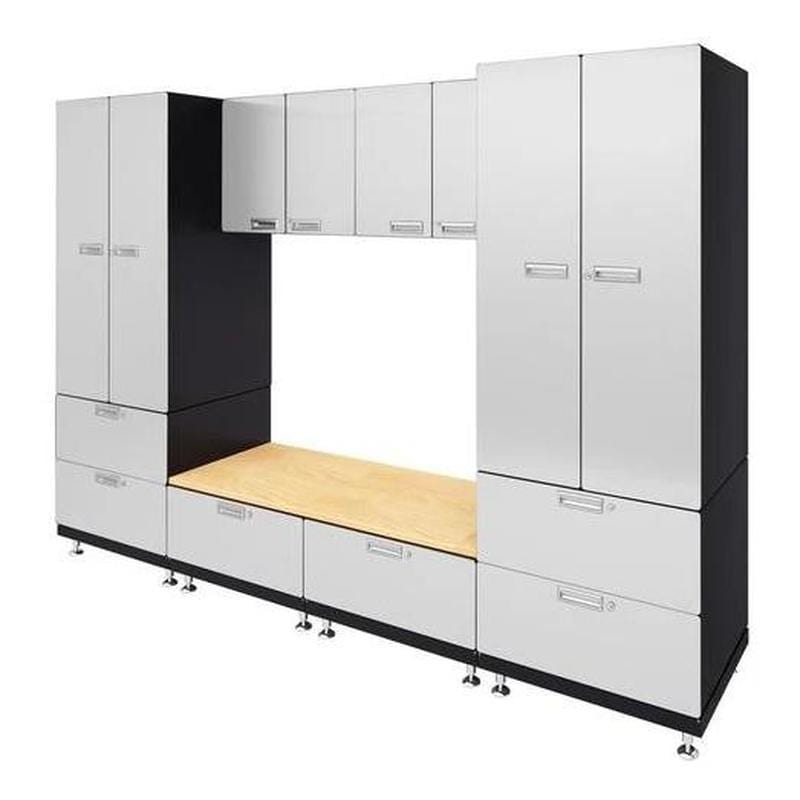 Hercke Kit 9 – Storage Bench Garage Cabinet System