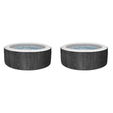 JLeisure Avenli 800L 53" 4 Person Inflatable Round Hot Tub Spa, Black 2 Pack - 233424