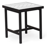 Warm Nordic Herringbone Side Table - 2817003