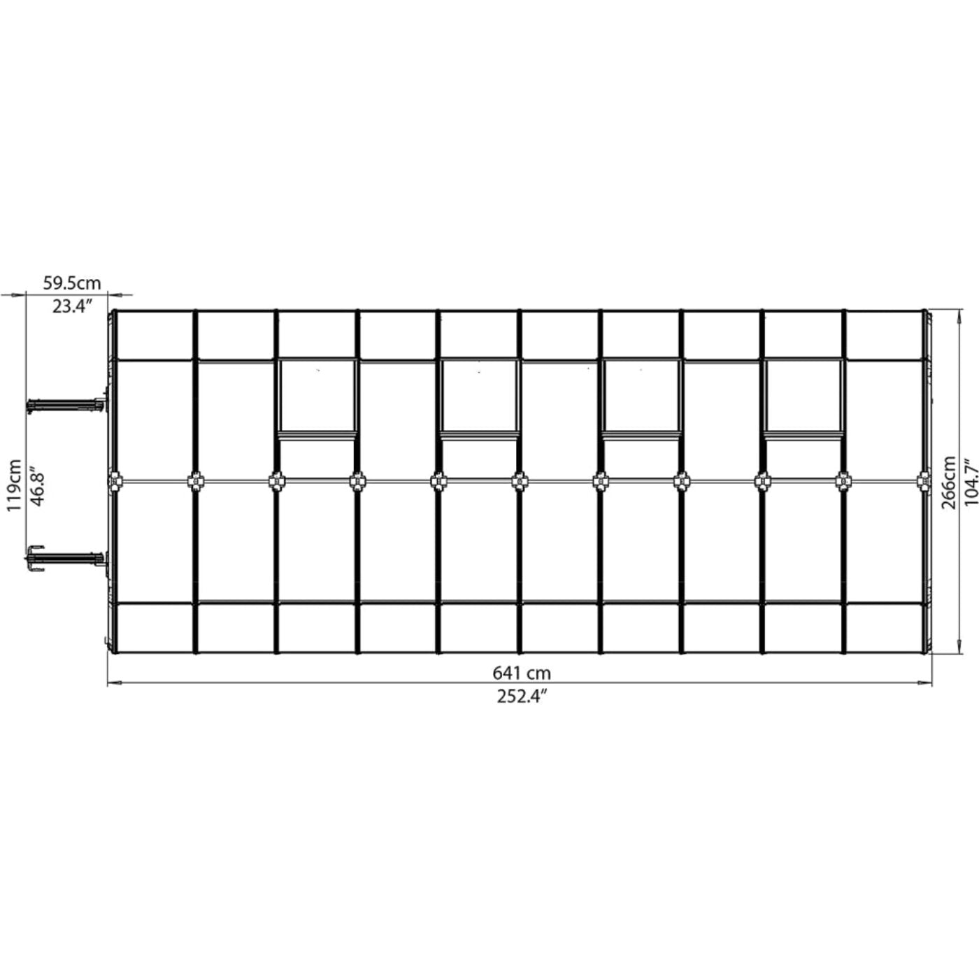 Rion Hobby Gardener 8' x 20' Greenhouse - HG7120