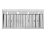Kucht Professional 48" Wall Mount Range Hood 1,200 CFM in Black - KRH4815-K