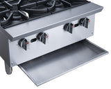 Chef AAA - Commercial 36" Hot Plate with 6 Burners NG - TCHPA36