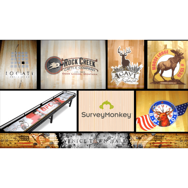 Hudson Shuffleboards Custom Logo Options