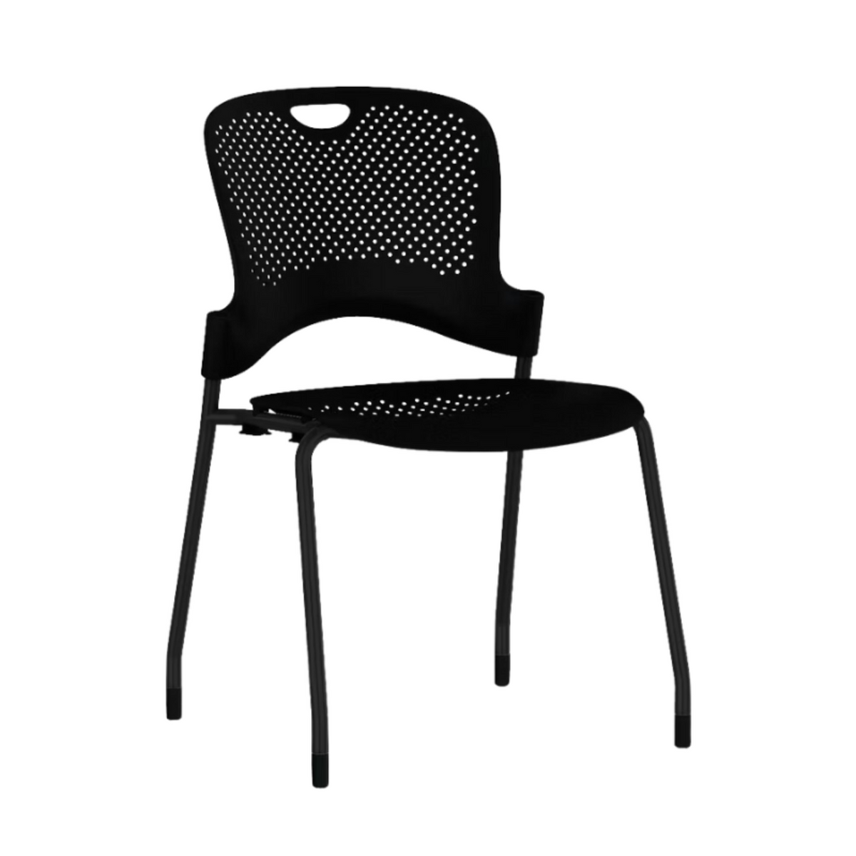 Herman Miller Caper Stacking Chair - HER-WC410NBKBKY7BK