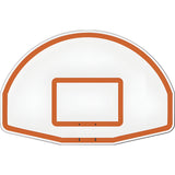 Jaypro Straight Post Basketball System (4-1/2" Pole with 4' Offset) 56"W x 36"H Aluminum Fan Backboard