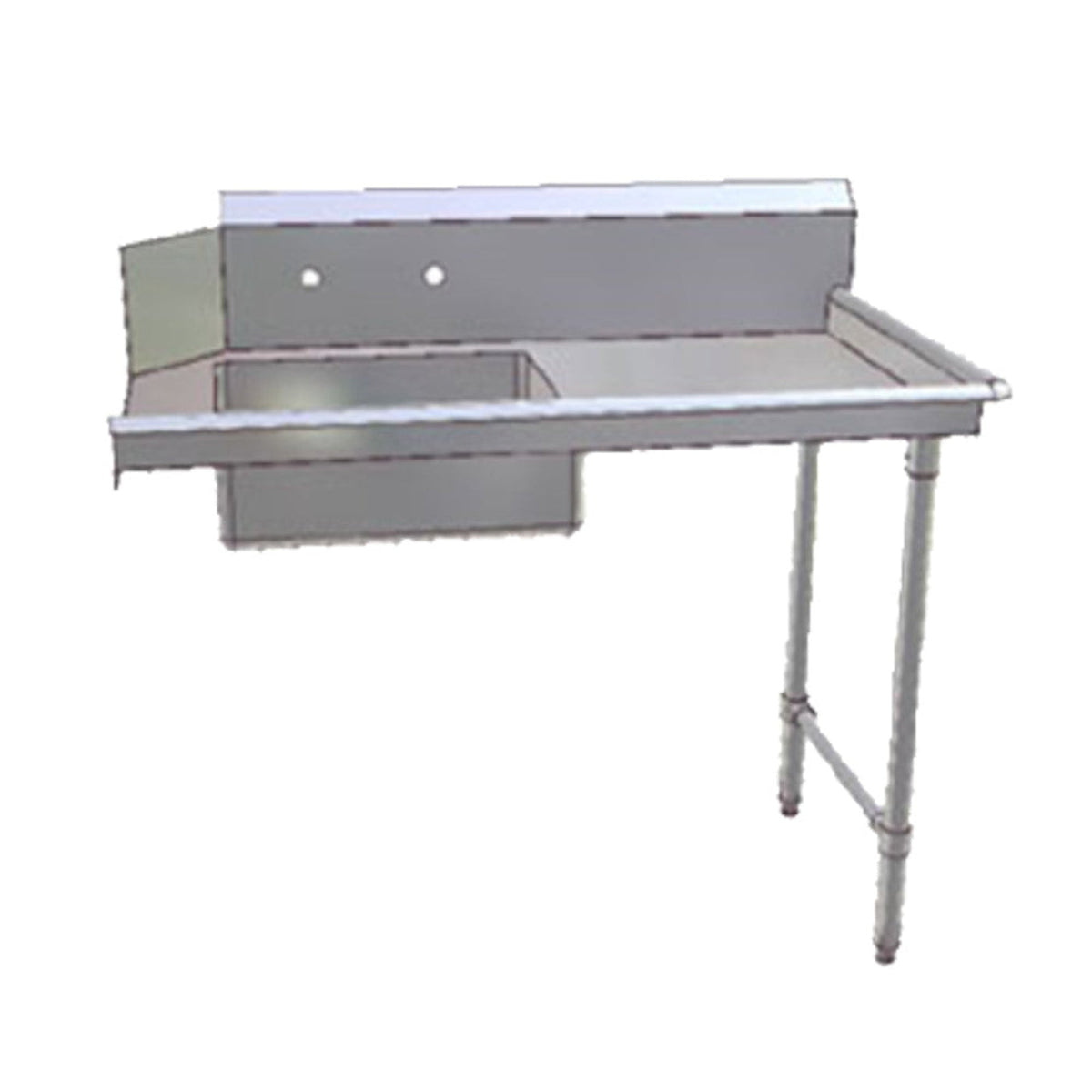 John Boos  Soiled Straight 36" W x 30" D Dishtable, Pre-Rinse Sink - JDTS-20-36R