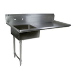 John Boos JDTS-20-50UCL Soiled Straight Undercounter Dishtable - JBJDTS2050UCL