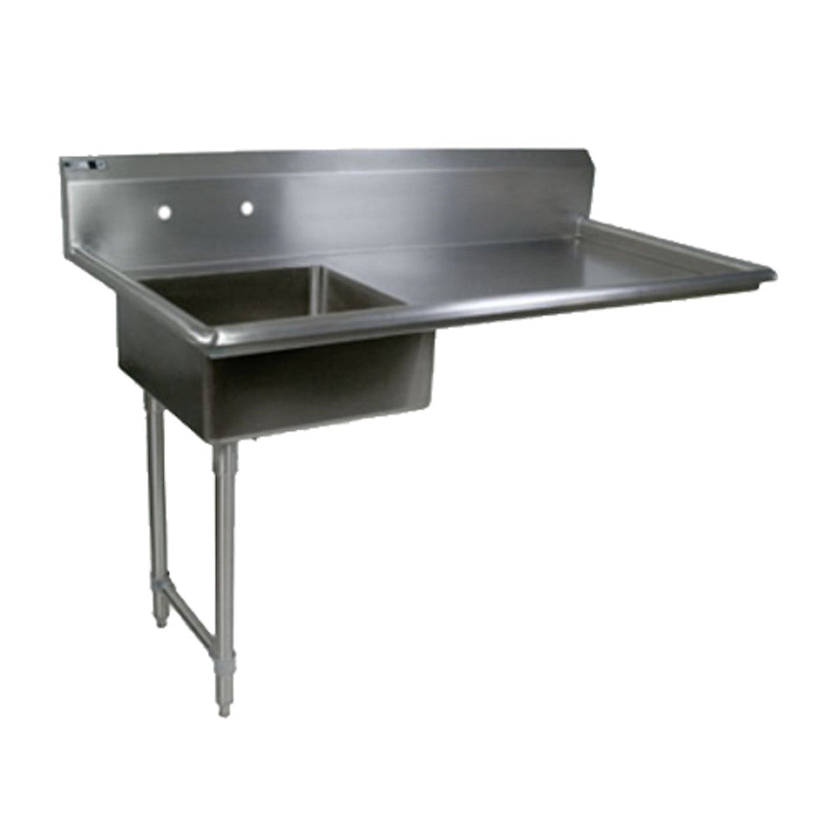 John Boos JDTS-20-50UCL Soiled Straight Undercounter Dishtable - JBJDTS2050UCL