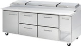 Blue Air  93" Wide 4 Drawer Pizza Prep Table - BAPP93-D4RM-HC