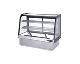 Kool-It KCD-36 | 35" Wide Stainless Steel Curved Glass Display Case - KCD-36