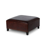 Park Hill Collection Kendall Leather Ottoman  - EFS26153