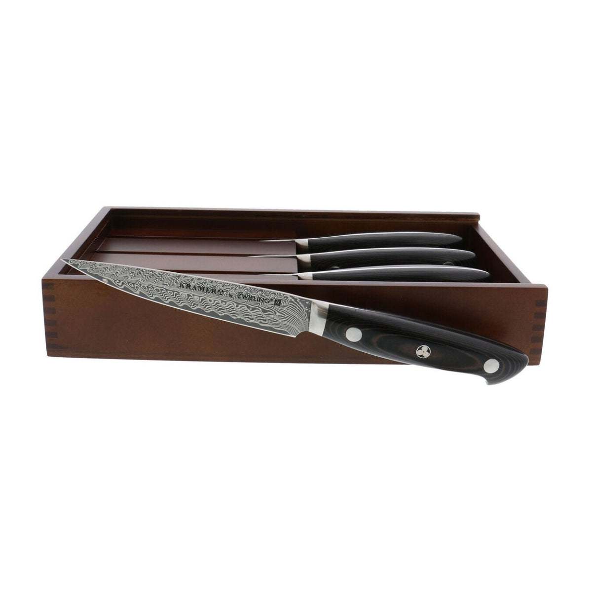 Zwilling Kramer-Euroline Stainless Damascus 4pc Steak Knife Set - 1021701