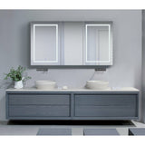 Krugg Svange 66"X 36" Double LED Medicine Cabinet with Dimmer & Defogger Svange6636DLLR - Backyard Provider