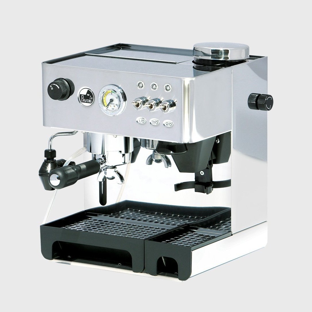 La Pavoni "Domus Bar" Espresso and Cappuccino Machine With Built-In Grinder DMB