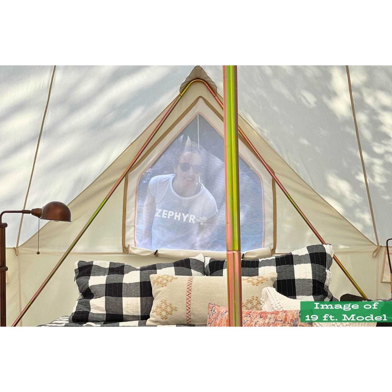 16' (5M) Zephyr™ Tent Cabin | Canvas Bell Tent - Backyard Provider