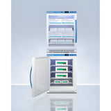 Accucold Summit 24" Wide Performance Series All-Refrigerator/All-Freezer Combination - ARG6PV-AFZ5PVBIADASTACKLHD
